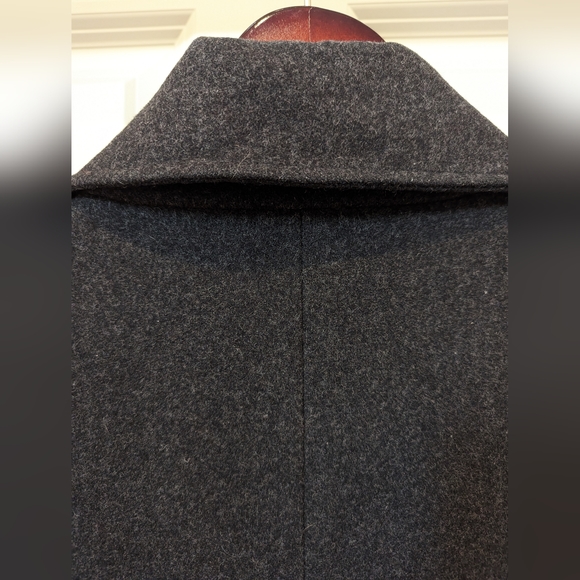 Guess Charcoal Gray Peacoat L - Picture 9 of 12